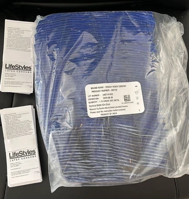 252ct  LifeStyles Studded Rough Rider Condoms Bulk Wholesale Ex: 2029 - Image 1 of 3