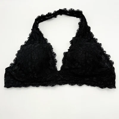 Intimately Free People Black Lace Halter Bralette - Women’s US L - Image 1 of 4