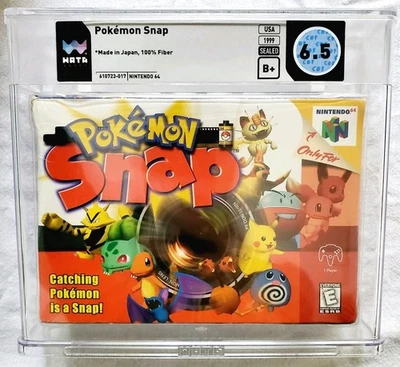 POKEMON SNAP N64 WATA 6.5 B+ Sealed Nintendo 1999 VGA CGC Vintage Rare Grail!  - Image 1 of 4