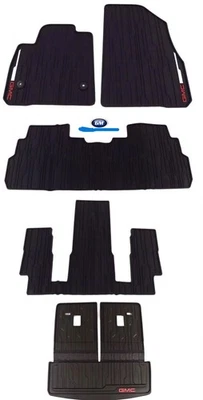 GMC Acadia 2017-2023 equipamiento completo premium para todo tipo de clima alfombrilla negra OEM GM Foto 1 de 4