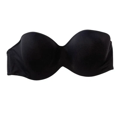 Sujetador push up sin tirantes WONDERBRA talla 36C negro con aros acolchado Foto 1 de 4