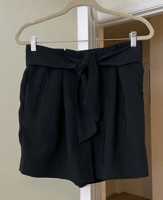 Pantalones Cortos H&M Negros Movibles Mini Vintage y2k Officecore Para Mujer 10 Medianos Foto 1 de 3