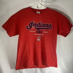 Cleveland Indians Shirt Mens Large Red MLB Baseball Team Chief Wahoo Tee - Picture 1 of 5