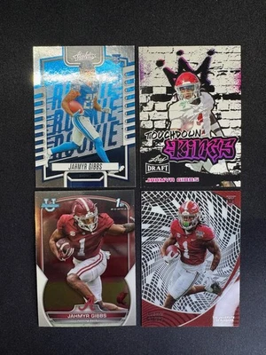 (4) Jahmyr Gibbs RC Absolute Bowman Clear Vision Touchdown Kings Lions Rookie - Image 1 of 2