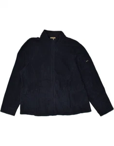 L.L.BEAN Womens Loose Fit Fleece Jacket UK 18 XL Navy Blue Polyester BI47 - Picture 1 of 3