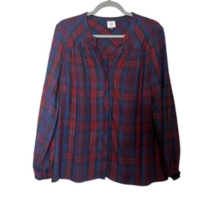 Cabi Bluse Damen Medium Langarm kariert Button Down Hemd Western Festival - Bild 1 von 14