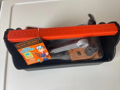 Новый в коробке: BLACK + DECKER Junior Мой Первый Ящик для Инструментов Детская Игрушка от JAKKS Pacific - Изображение 1 из 3