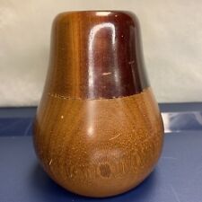 Vintage Turned mahogany pear Shaped Trinket Box West Indies Mahogany Inc.