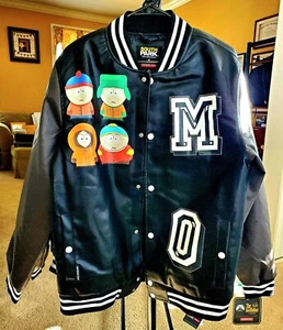 NEW Members Only South Park Faux Leather Coat Jacket Size Medium M - Picture 1 of 7