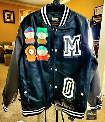 NEW Members Only South Park Faux Leather Coat Jacket Size Medium M - Image 1 of 4