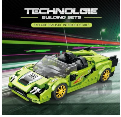 MOC - Cars Hot MOC Speed City Car Champion Racer Classic Supercar Building Block - Image 1 of 4