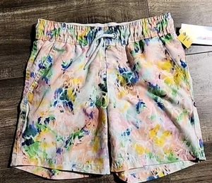 CAT & JACK Boys Grounded Tie-Dye Swim Trunks Kids SZ Small 6/7 BNWT - Picture 1 of 3