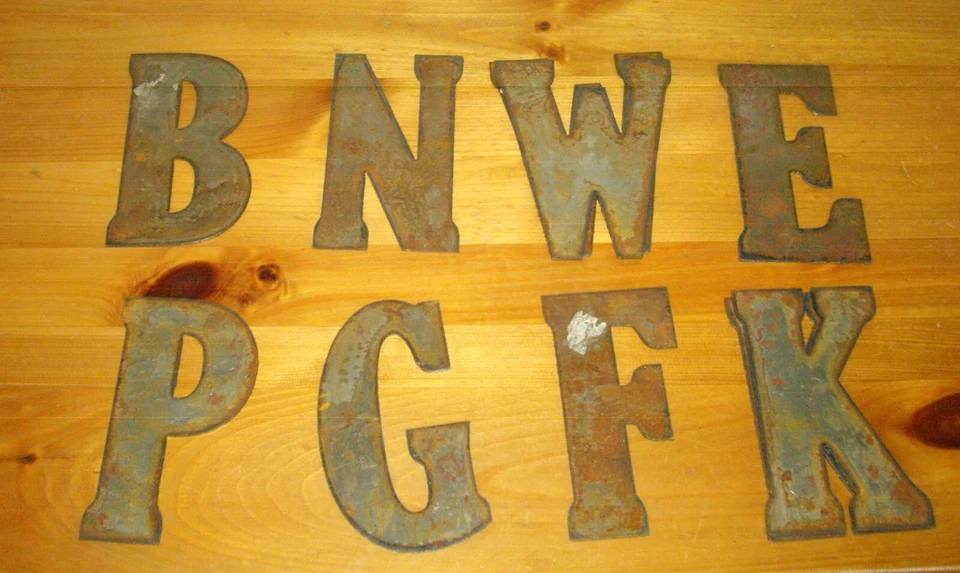 Vintage Rustic Metal 6" Letter ~U-PICK~ - Image 1 of 1