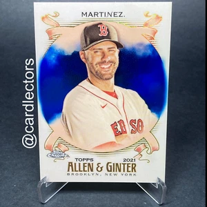 2021 Topps Allen & Ginter's Chrome J.D. Martinez #167 Blue Refractor SP /150 JD - Bild 1 von 3