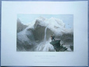 1836 Bartlett print SUMMIT OF JUNGFRAU (MANFRED, BYRON), SWITZERLAND, #78 - Picture 1 of 1