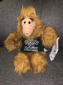Vintage Alf Hand Puppet 11” “Born to Rock” 1988 Burger King Stuff Plush w/Tag - Picture 1 of 3