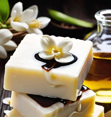 Vanilla Handmade Organic Soap Bar Natural Oil Wonderful Scent Premium Body Spa - Image 1 of 4