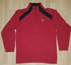 Atlanta Falcons NFL Fleece Pullover Quarter-Zip Jacket Red Size Large - Picture 1 of 9