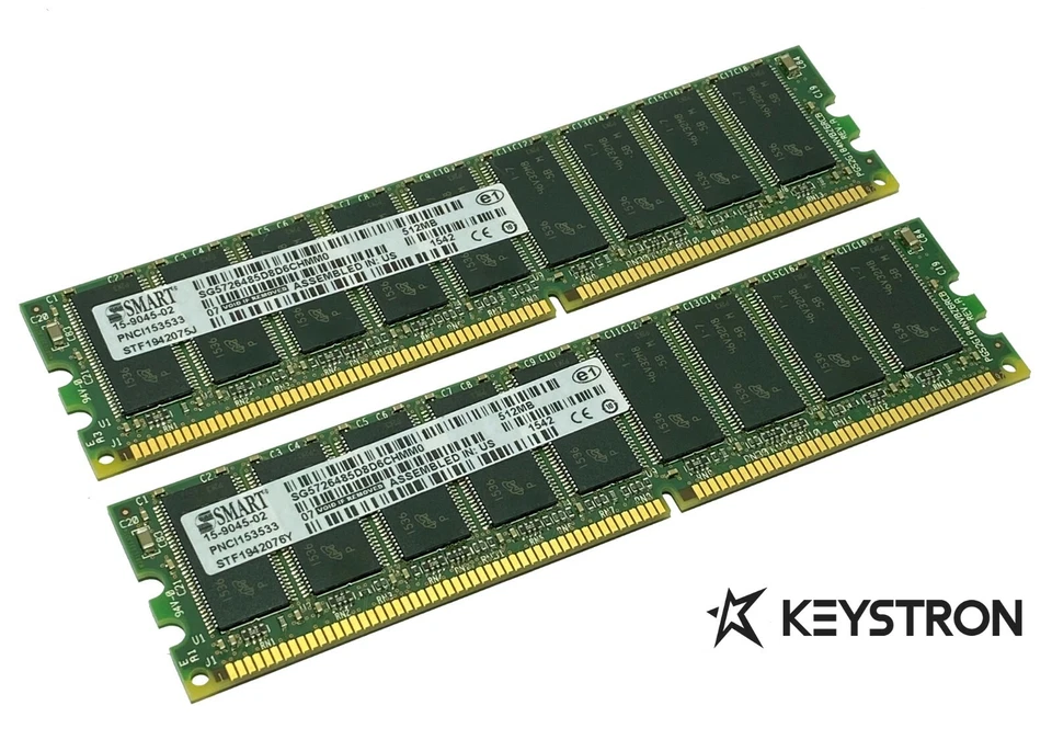 Approved MEM2821-256U1024D 1GB 2x 512MB DRAM MEMORY FOR CISCO ROUTER 2821 2851 - Image 1 of 1