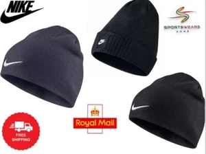 Nike Hombres Mujeres Futura Wolly Gorro Flexible Cálido Invierno Tejido Sombreros Gorra - Imagen 1 de 7
