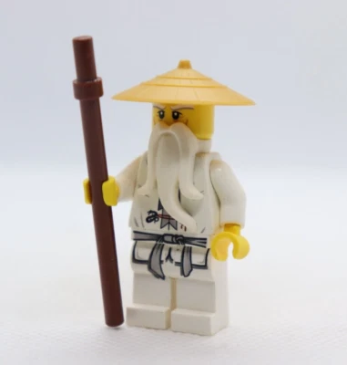 Sensei Wu - Sombrero dorado 9450 70505 Master Ninjago LEGO® Minifigura Minifigura Foto 1 de 3