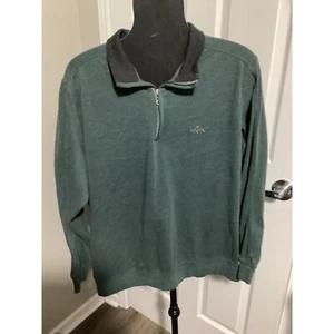 Greg Norman Mens Pullover Long Sleeve 1/4 Zip Casual Golf Size L green - Picture 1 of 1