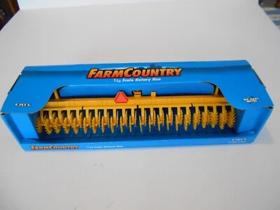 Vintage 1997 Ertl 1:16 Scale Rotary Hoe, #2002, Minneapolis Moline Yellow, NIB - Image 1 of 4