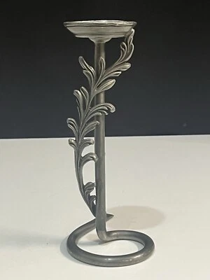 Bougeoir Étain Signé Jean Goardere - Photo 1/4