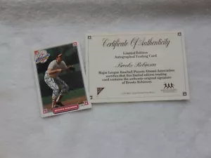 1993 NABISCO ALL-STAR AUTOGRAMM BROOKS ROBINSON MIT LOA - Bild 1 von 9