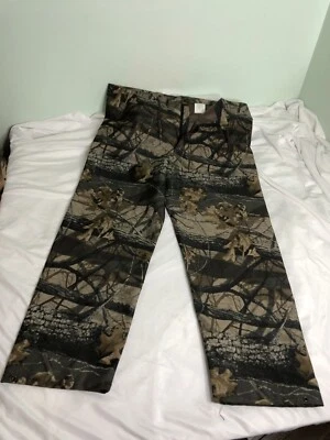 Vintage Hodgman Camo Duck Hunting Rain Pants PVC  Frogskin Waterproof Realtree L - Image 1 of 4