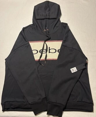 Sudadera con Capucha Bebe Pullover - Deportiva - Negra con Logo Blanco y Rosa Talla 3X Foto 1 de 4