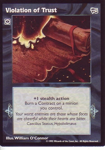 10 x Violation of Trust VTES CCG AH/FN - Image 1 of 1