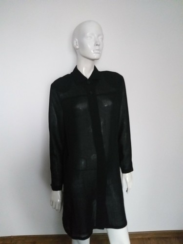 Camicia a tunica nera Givenchy a maniche lunghe taglia 38