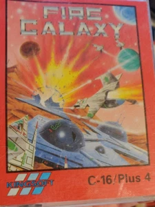 Fire Galaxy (Kingsoft 1987) Commodore C16 C116 Plus 4 (Box Tape Man) funcionando - Imagen 1 de 2