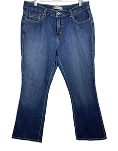 Womens LEVI'S 515 Bootcut Medium Wash Blue Denim Jeans Size 12 S/C Embroidered - Picture 1 of 12