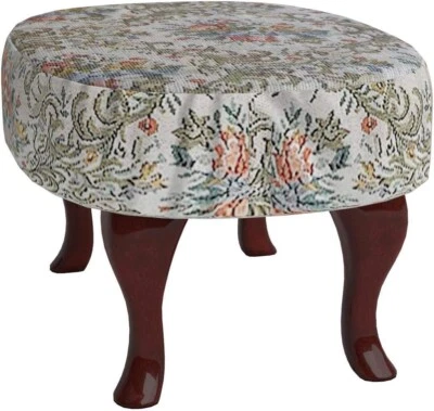 TABURETE TAPIZADO RUDY MOBILIARIO HOGAR MONTAÑA BEIGE Y VERDE Foto 1 de 4