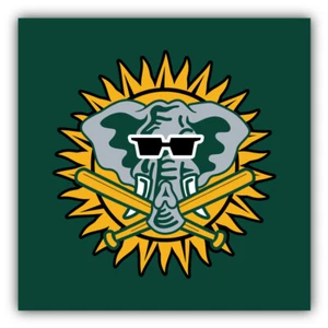 Pegatina para parachoques de auto con logotipo de béisbol de Oakland Athletics MLB - 3"" o 5"" - Imagen 1 de 1