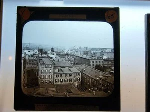 Magic Lantern Slide Late 1800's early 1900's US City - Imagen 1 de 1