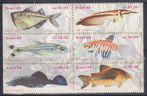 Brazil 1988 Fresh Water Fish Sc 2157 mint never hinged Cover