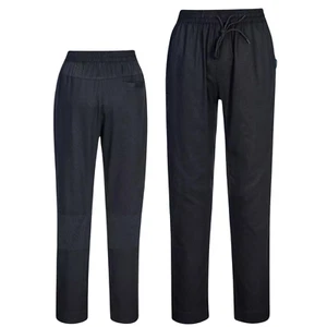PORTWEST Mesh Air Cotton Chef Trousers Slim Fit Comfort Kitchen Catering C076 - Picture 1 of 5