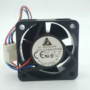 1 PCS Delta EFB0412VHD  Fan DC 12V 0.18A 40*40*20mm 3 pin Dual Ball Switch Fan - Picture 1 of 1