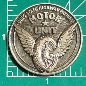 Ohio OH State Highway Patrol Police Trooper Motor Unit Challenge Coin - Picture 1 of 2