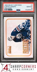 1996 SELECT CERTIFIED FREEZERS #7 CURTIS JOSEPH OILERS POP 1 PSA 10 - Picture 1 of 3