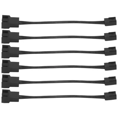 6 StüCk 4Pin PWM auf 3Pin Standard KüHlung LüFter Adapter Kabel V5V73386 - Bild 1 von 4