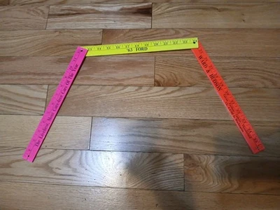 Vintage 1963 Ford Folding Yardstick-Ward & Hudson -Washington, Indiana - Image 1 of 4