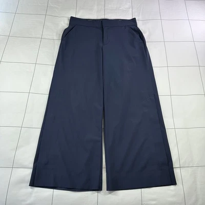 Athleta Pants Womens 0 Navy Blue Tribeca Crop Snap Active Casual Travel Commute - Image 1 of 4