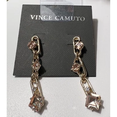 Pendientes colgantes Vince Camuto oro rosa cristal clip colgante | Regalo | Femenino Foto 1 de 4