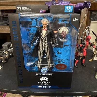 Juguete Mcfarlane DC Multiverse Deluxe Teatro Batman Returns Max Shreck Platino Foto 1 de 4