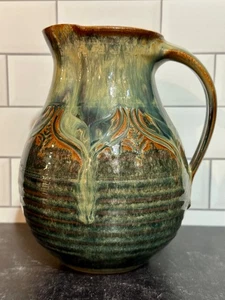 7 1/4”H Mark Nafziger Pottery Pitcher Signed Vintage Vase-READ - Picture 1 of 13