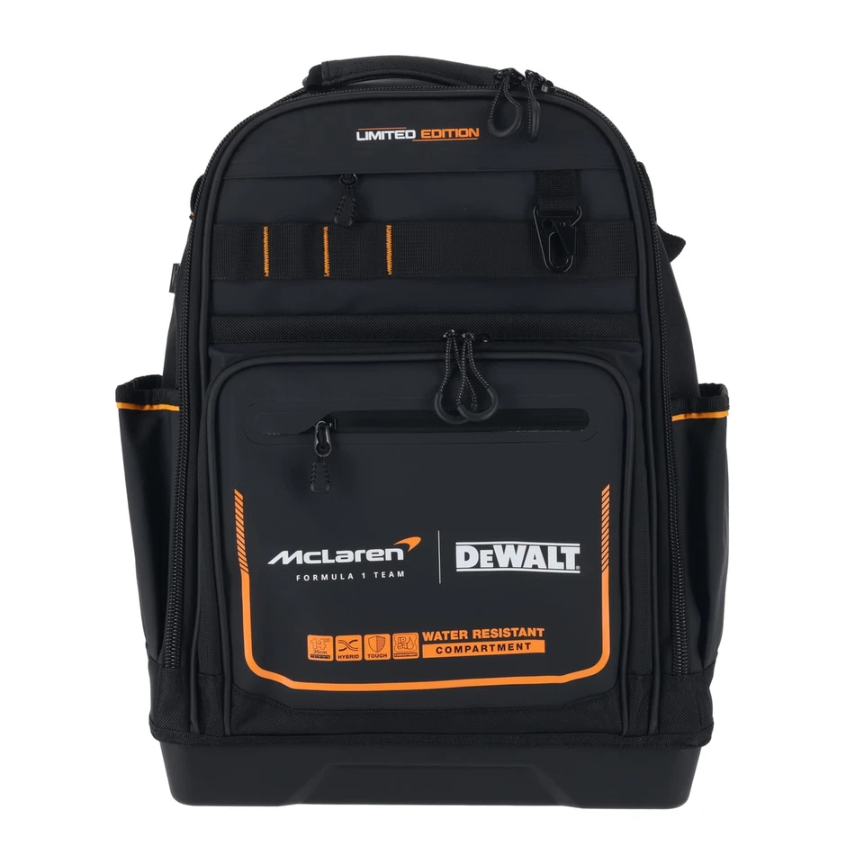 DEWALT McLaren Backpack Tool Bag Waterproof Dustproof 43 Pockets DWST60122-1 - Image 1 of 4